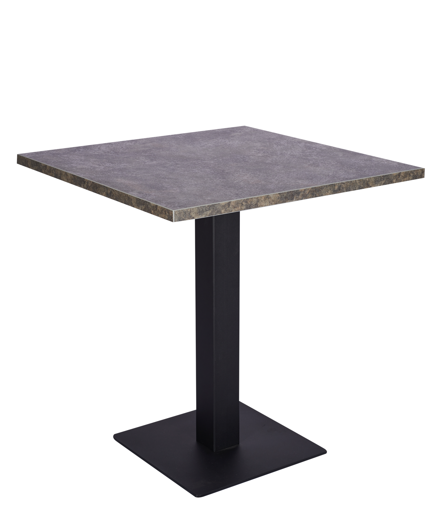 Anthracite Metal Rock effect Laminate Restaurant Table Top - 25mm
