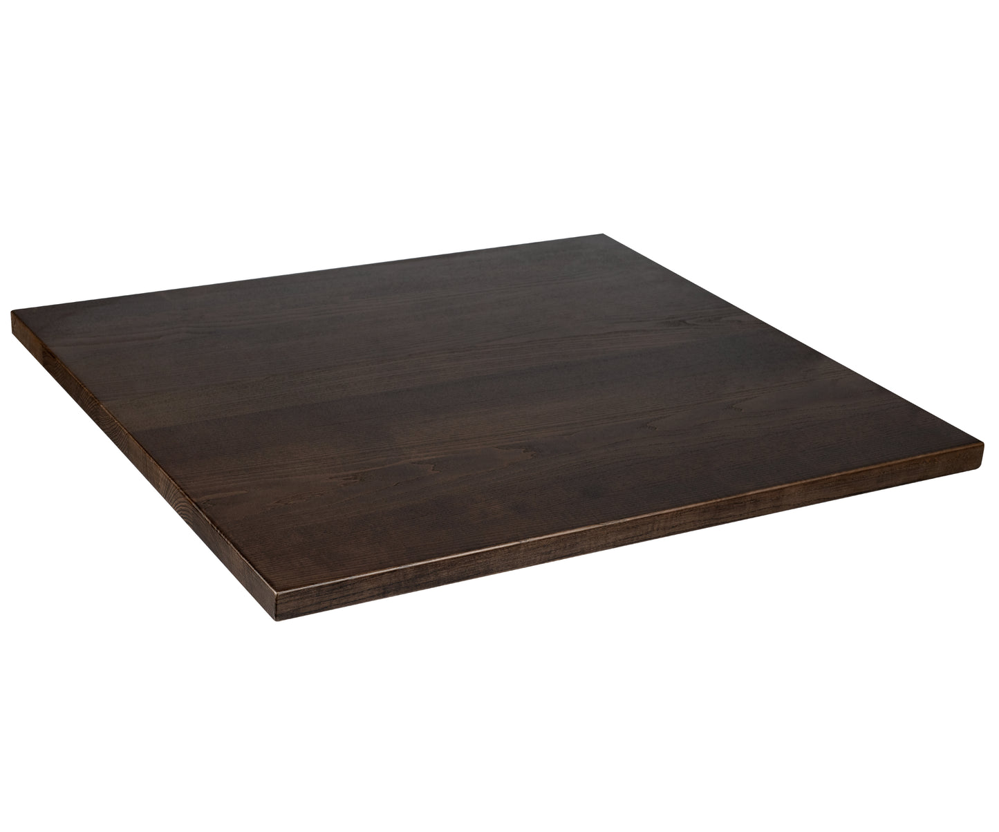 Solid Ash - Walnut Stain Restaurant Table Top - 25mm