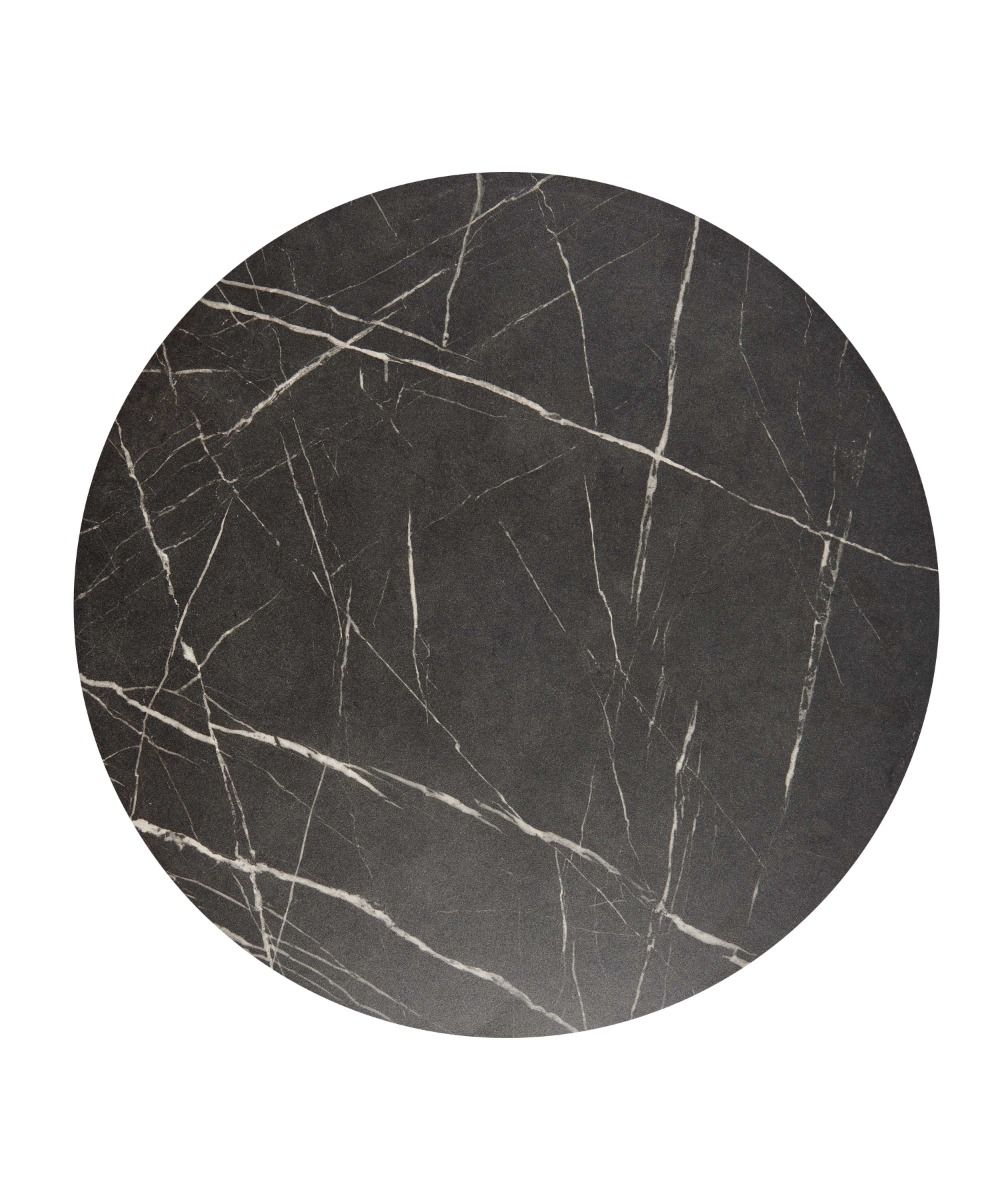 Black Pietra Laminate Restaurant Table Top - 25mm