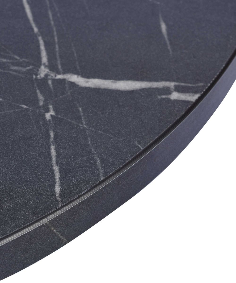 Black Pietra Laminate Restaurant Table Top - 25mm