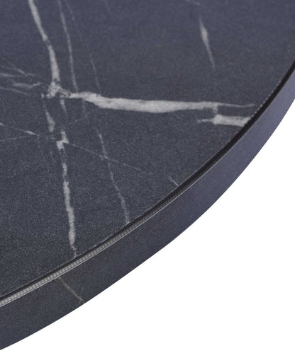 Black Pietra Laminate Restaurant Table Top - 25mm
