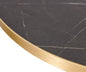 Black Pietra - Gold edge Laminate Restaurant Table Top - 25mm