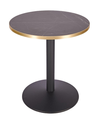 Black Pietra - Gold edge Laminate Restaurant Table Top - 25mm