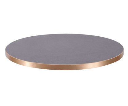 Cupria Slate - Copper edge Laminate Restaurant Table Top - 25mm