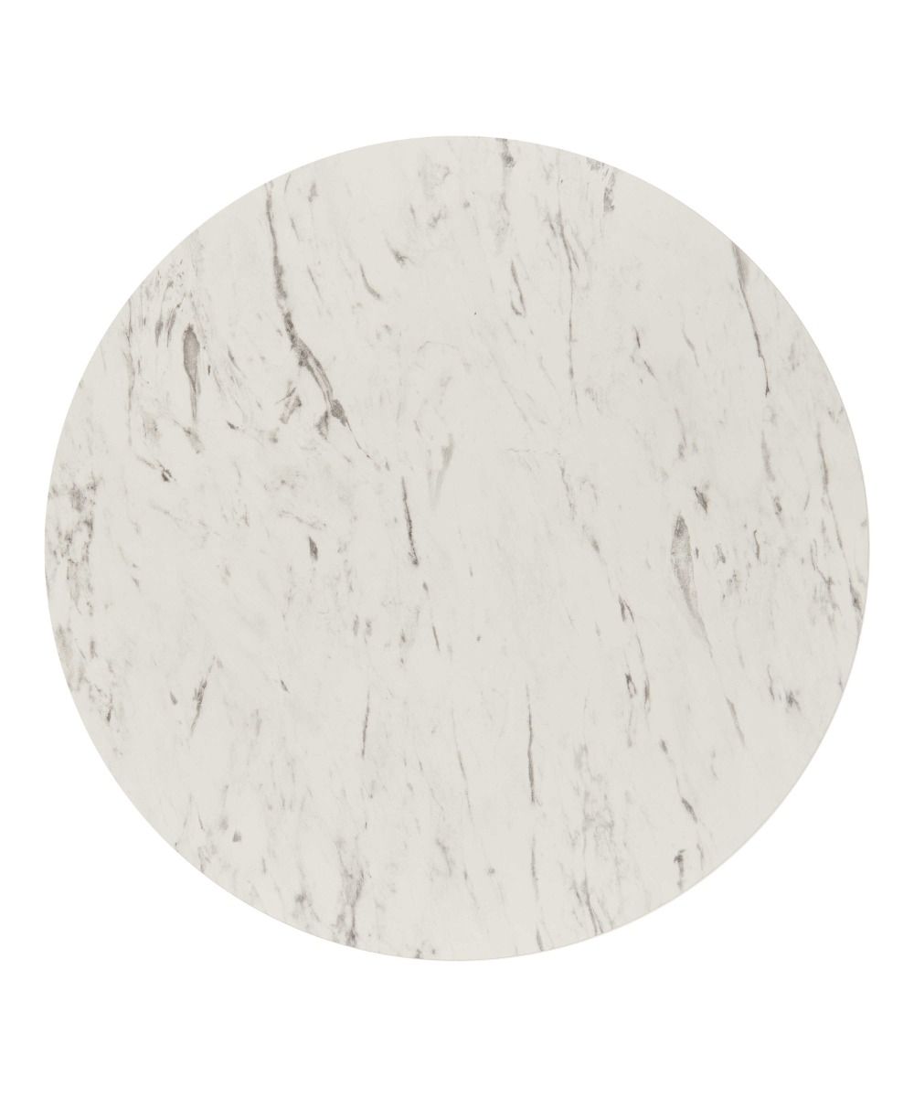White Marble Effect Laminate Restaurant Table Top - 25mm