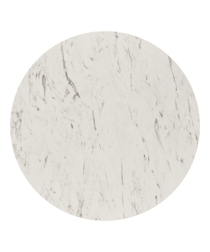 White Marble Effect Laminate Restaurant Table Top - 25mm
