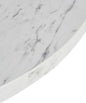 White Marble Effect Laminate Restaurant Table Top - 25mm
