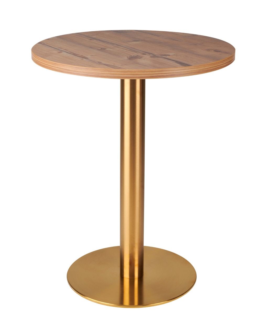 Black Pietra - Gold edge Laminate Restaurant Table Top - 25mm